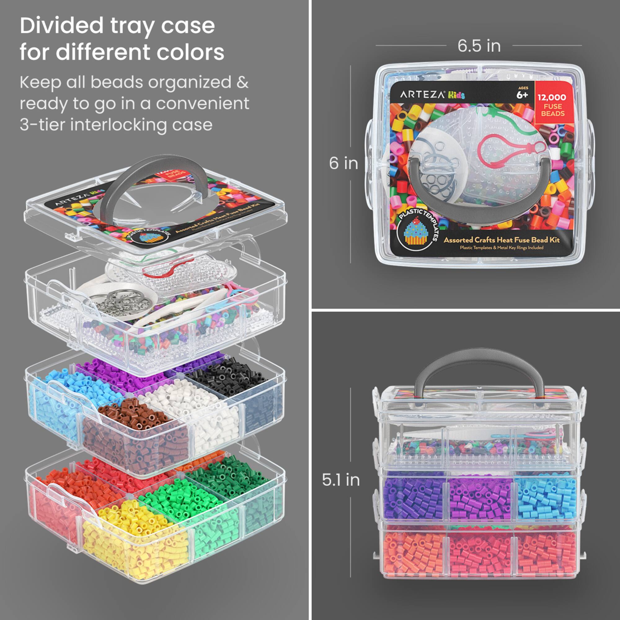 Arteza® Kids Basic Theme Assorted Crafts Heat Fuse Bead Kit